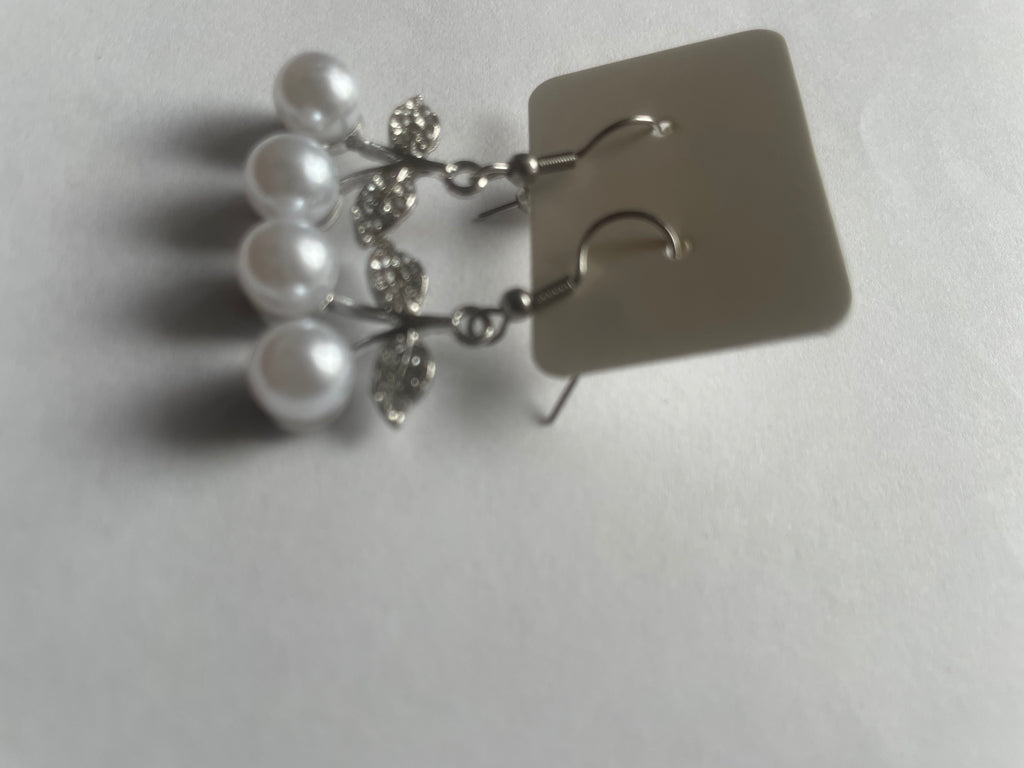 Ensemble Collier et Boucles Pendentifs Cerises Acier Inoxydable Waterproof