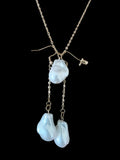 BOUCLES D’OREILLES ET COLLIER EN ACIER INOXYDABLE (WATERPROOF) KOURAYA