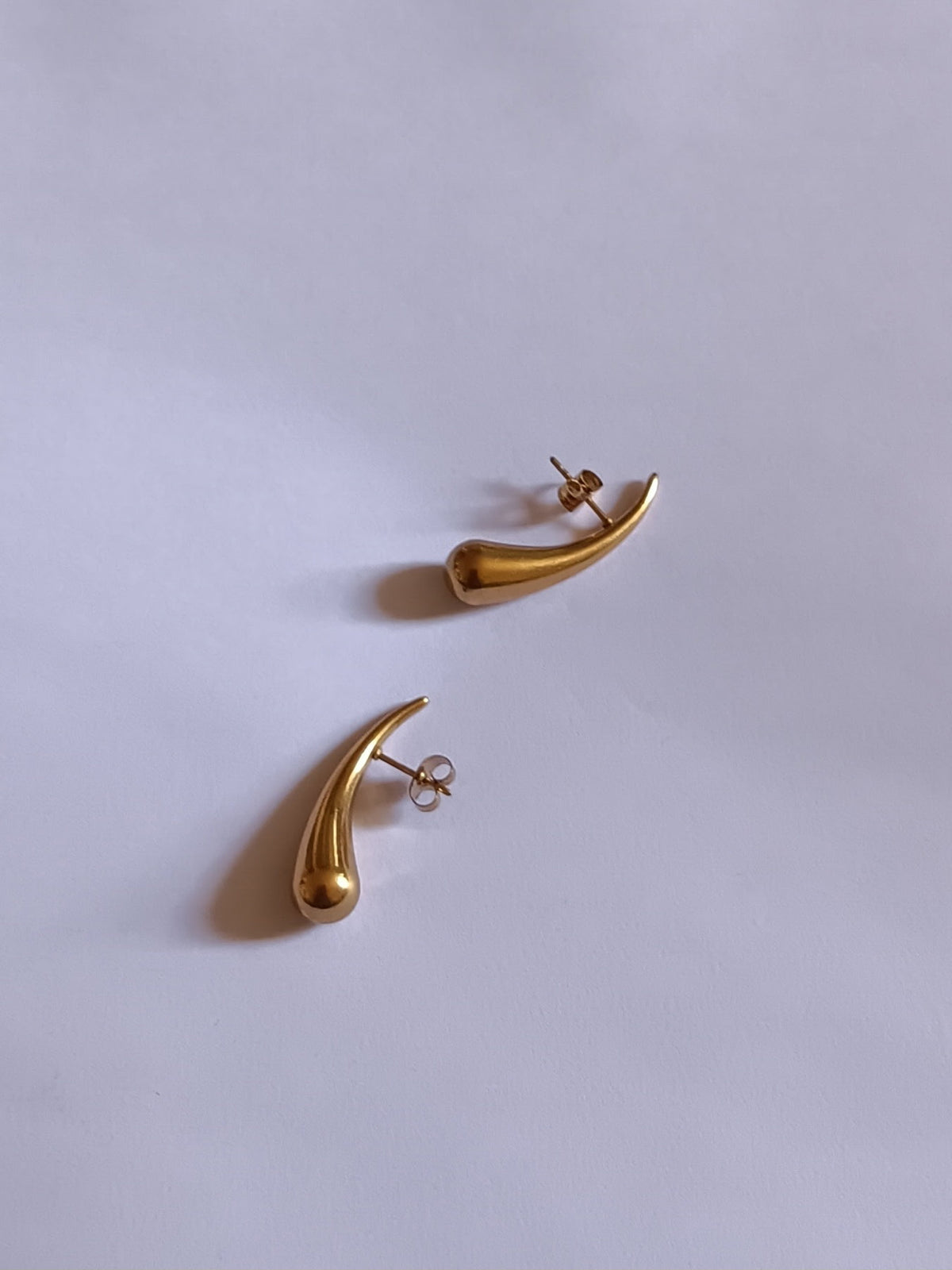 Boucles d'Oreilles Larme Acier Inoxydable Waterproof