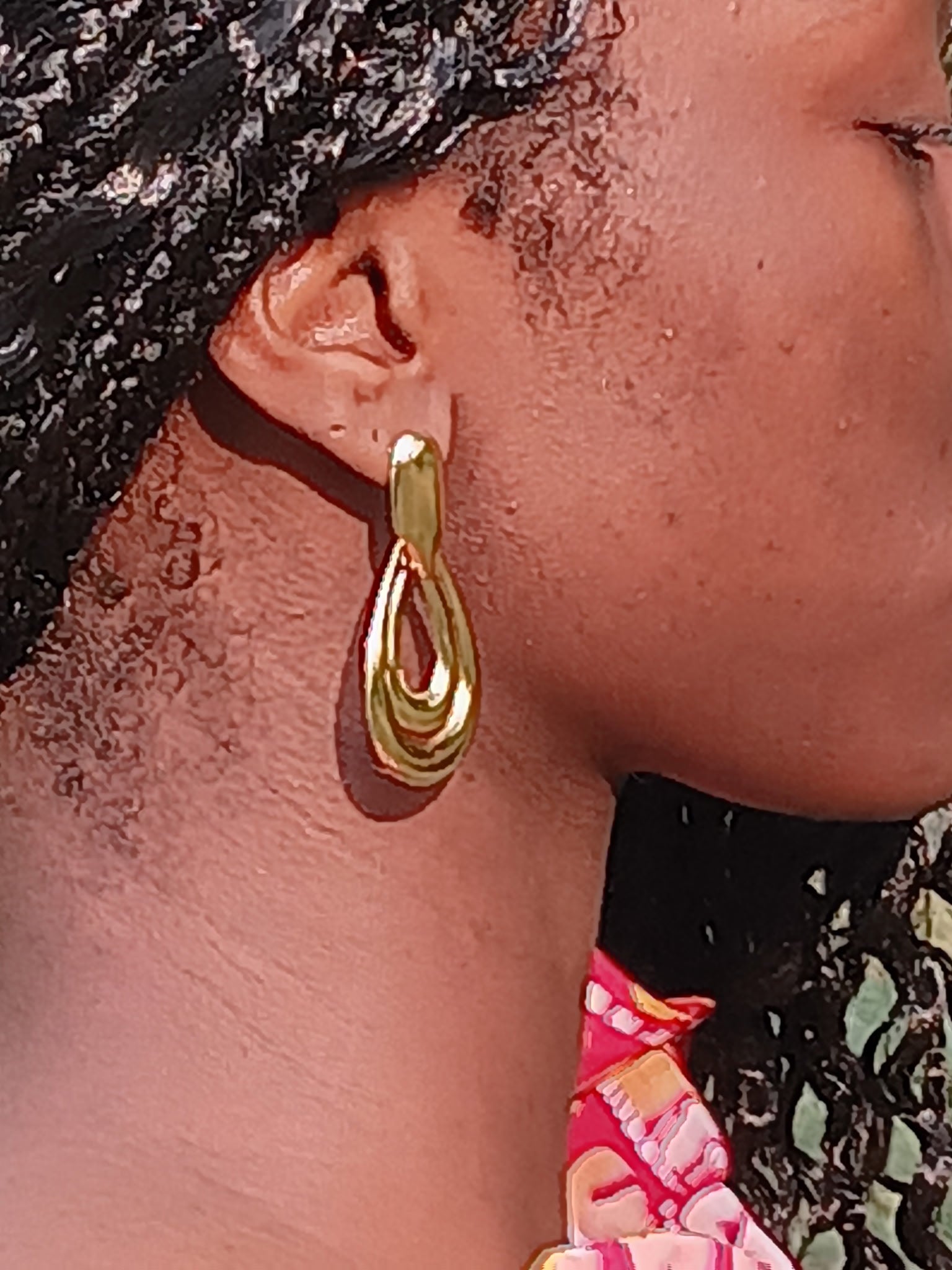 BOUCLES D’OREILLES EN ACIER INOXYDABLE WATERPROOF KOURAYA