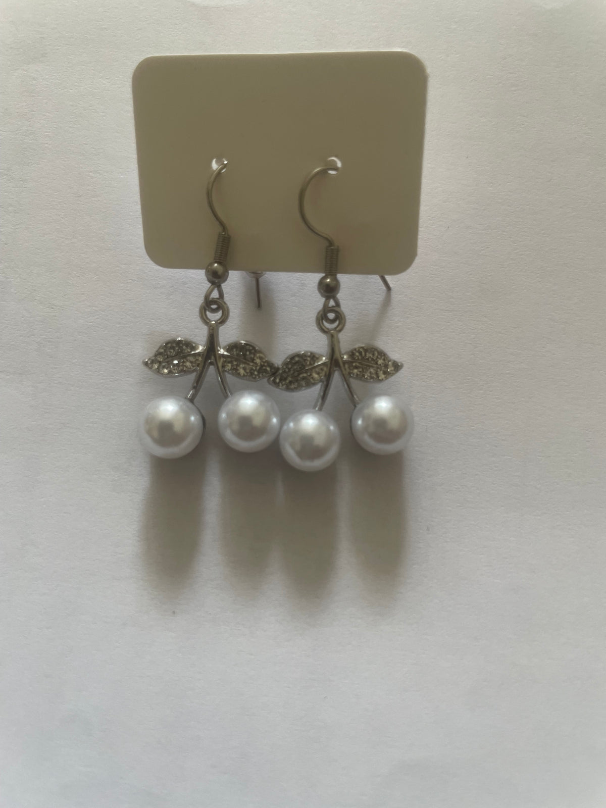 Ensemble Collier et Boucles Pendentifs Cerises Acier Inoxydable Waterproof