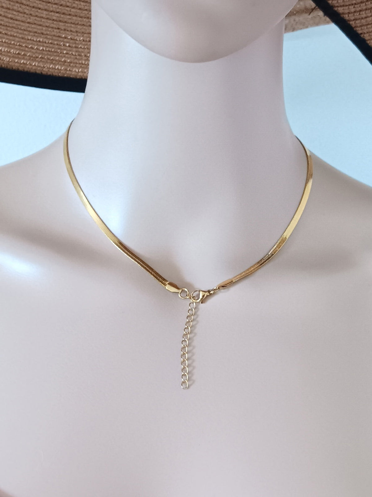 ENSEMBLE COLLIER ET BOUCLES PENDENTIFS CUIVRE ACIER INOXYDABLE WATERPROOF (KOURAYA)