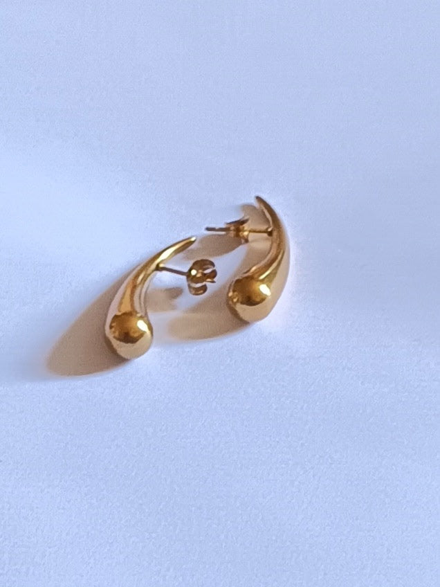 Boucles d'Oreilles Larme Acier Inoxydable Waterproof