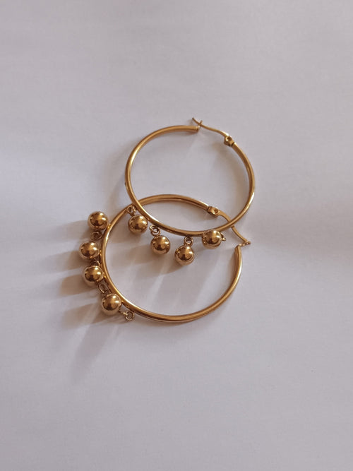 BOUCLES D’OREILLES (waterproof) ACIER
