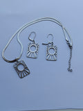 COLLIER ET BOUCLES D’OREILLES ACIER (WATERPROOF)KOURAYA