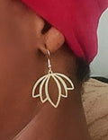 Boucles d'Oreilles Feuilles en Cuivre