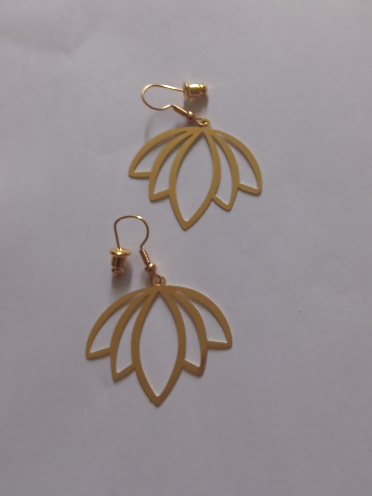 Boucles d'Oreilles Feuilles en Cuivre