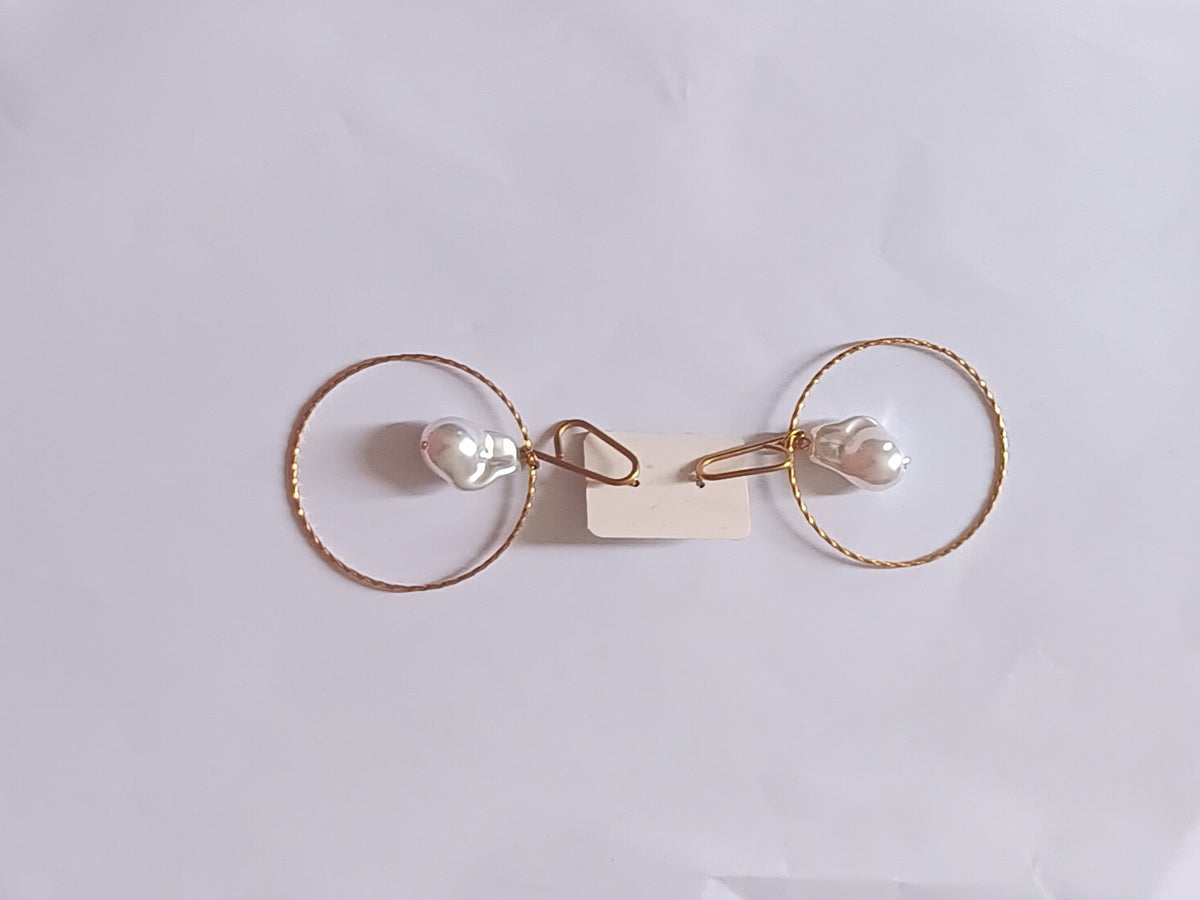 Boucles d'Oreilles Créoles Classiques Or 18K Acier Inoxydable Waterproof