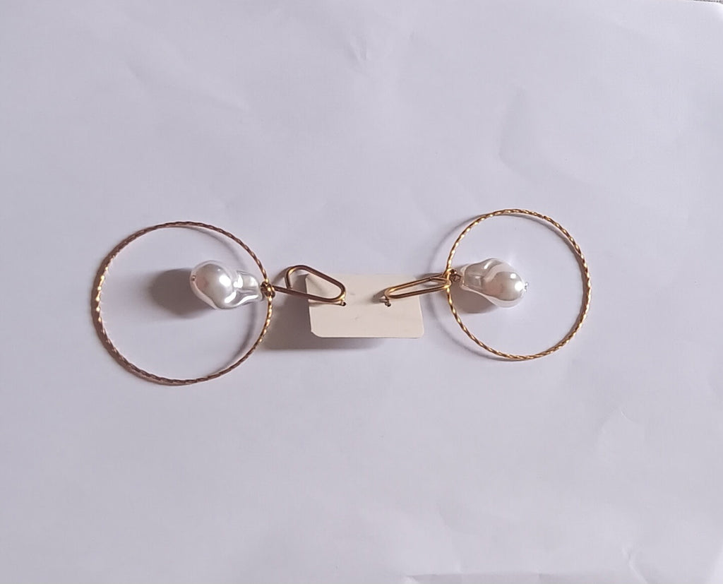 Boucles d'Oreilles Créoles Classiques Or 18K Acier Inoxydable Waterproof