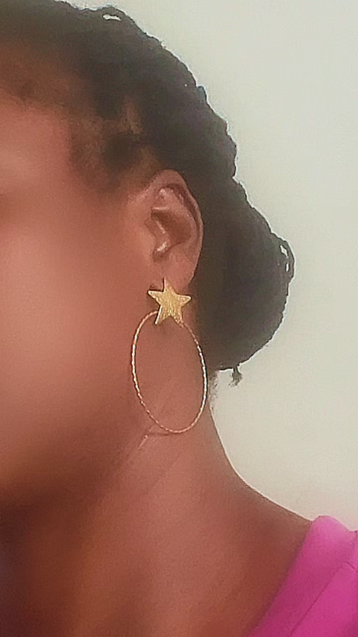 Boucles d’oreilles en ACIER inoxydable WATERPROOF (Kouraya)